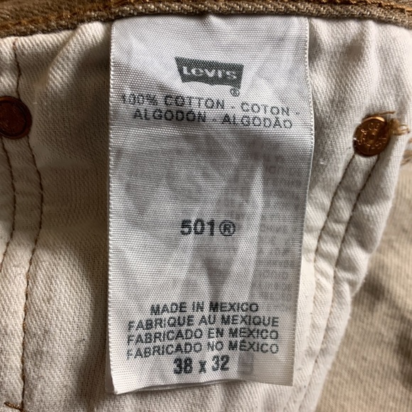 Men’s Levi’s Size 38 X 32 501XX Five Button Fly 100% Cotton Denim Jeans - Picture 6 of 7